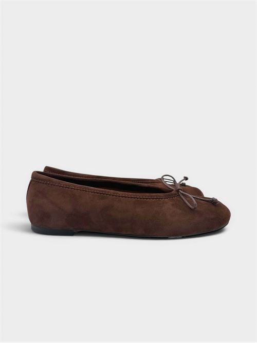 Ballerina Tabi in suede choco IL LACCIO | 5462SUEDECHOCO